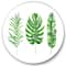 Designart - Tropical Leaf Of Monstera IV - Farmhouse Metal Circle Wall Art
